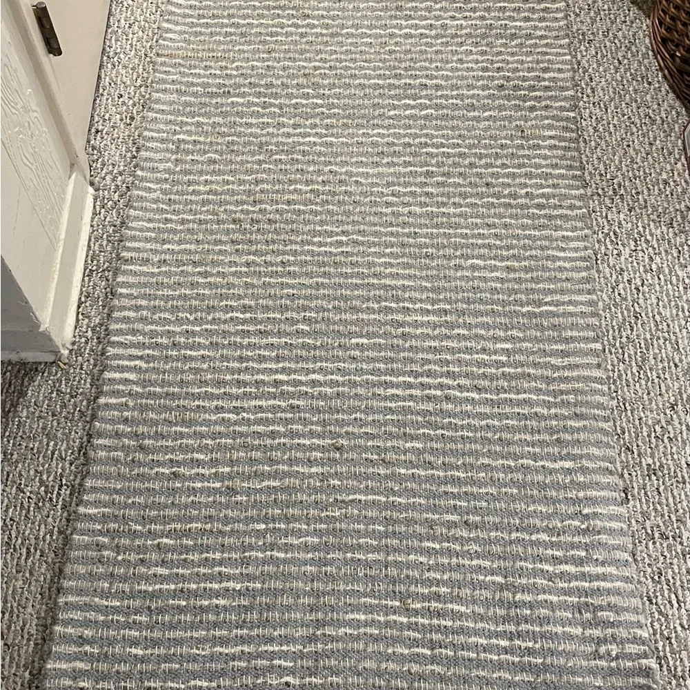 Brand New West elm Boucle Textured Woven Reversible Runner Area Rug 2.5’ x 7’